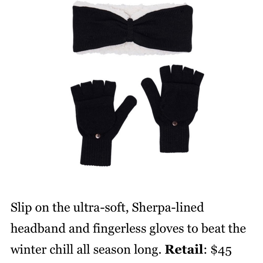 Bearpaw Headband and Gloves Set